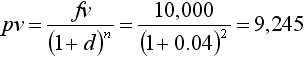 Present Value information