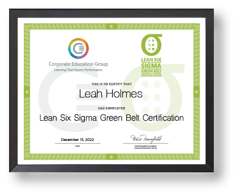 Lean Six Sigma Green Belt Certification Program