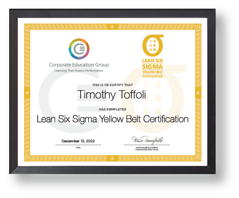 Lean Six Sigma Yellow Belt Certification Program