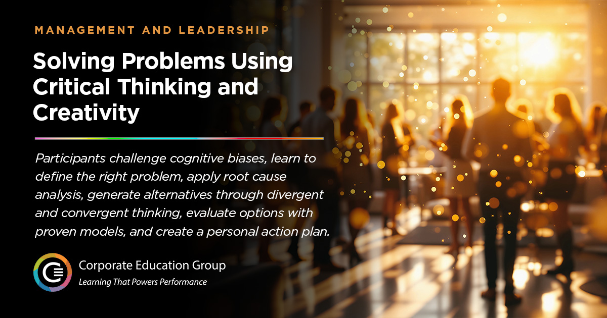 Critical Thinking & Creative Problem Solving Training | CEG