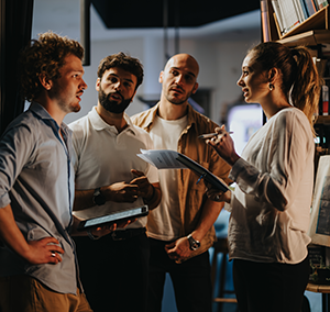 Team of young leaders.